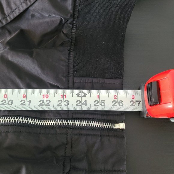 Vintage Pop England Black Bomber Jacket Mens Large Orange Lining - Picture 10 of 11